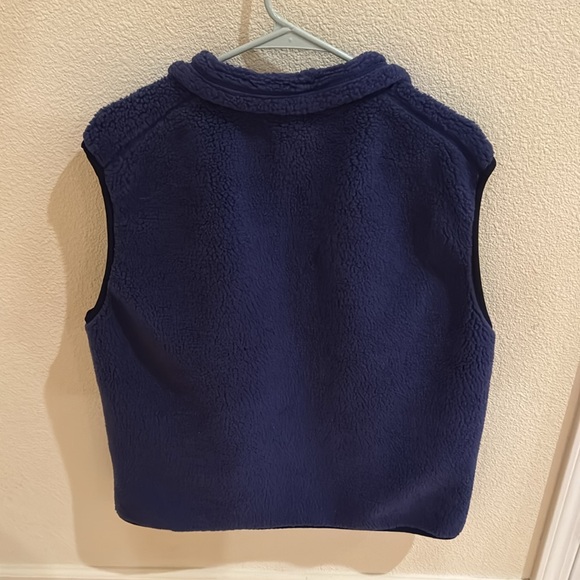 Vintage Patagonia Green And Purple Deep Pile PEF Vest Large 1992 Made In USA - Picture 4 of 5